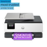 HP OfficeJet Pro 8135e Wireless All-in-One Color Inkjet Printer, Print, Scan, Copy, Fax, ADF, Duplex Printing, Best-for-Home Office, 3 Months of Instant Ink Included (40Q35A) (Renewed Premium)
