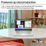 HP 2025 14 Inch Student Business Laptop, Intel N150 CPU, 16GB RAM, Storage(128GB UFS+256GB MSD+1 TB Flash Drive), Wi-Fi 6, Copilot AI, 1 Year Office 365, Sky Blue, Windows 11 Pro,w/Mouse