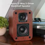 RIOWOIS Powered Bluetooth Bookshelf Speakers, 40W Record Player Speakers with 2.75 Inch Woofer, Stereo Speakers with Optical/AUX/TV-ARC Connection for Turntable, No Receiver or Amplifier Required.