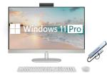 HP 27" FHD Touch-Screen All-in-One Computer, 12-Cores Intel Core Ultra 7, 32GB DDR5 RAM 1.5TB Storage (1TB SSD+512GB Docking Station Set), Windows 11 Pro with Microsoft Office Included, White