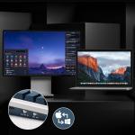 Redragon K686 PRO 98 Keys Wireless Gasket RGB Gaming Keyboard, 3-Mode Win/Mac Mechanical Keyboard w/5-Layer Noise Dampening, Dedicated Knob Control & Hot-Swap in Linear Red Switch, Blue Himmel Color