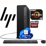 HP Desktop Computer Elite SFF G9| 6-core 5GHz Ryzen-5 Processor(1.3 Times Faster Than Intel i7-1255U) | 16GB DDR5 RAM, 512GB SSD| WiFi| Bluetooth| HDMI, USB, RJ-45| Windows 11 Pro| W/Wired KB & Mouse