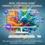 HP All-in-One Desktop Computer - 21.5" Full HD Anti-Glare Display | Intel Celeron J4025 | for Everyday Use | Mouse & Keyboard | 16GB RAM 1TB SSD | Win 11 Pro | w/Accessories