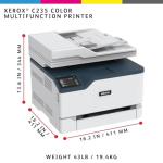 Xerox C235DNI Color All-In-One, Laser, Wireless, ADF, Letter, Print, Scan, Copy, Fax, Energy Star Certified, Up to 24PPM