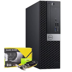 Dell Gaming PC Desktop PC 5060 (SFF) with GeForce GT1030 2GB DDR5 Graphics | Hexa Core i5 8th Gen Up to 4.1Ghz | 32GB DDR4 RAM 512GB SSD Storage | 4K Support | Windows 11 Pro -64 bit (Renewed)