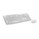 Logitech MK270 Wireless Keyboard and Mouse Combo for Windows, 2.4 GHz, 8 Multimedia Keys, PC, Laptop, Wireless Keyboard Compact Mouse Combo - White