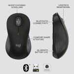 Logitech Signature M550 Wireless Mouse - for Small to Medium Sized Hands, 2-Year Battery, Silent Clicks, Bluetooth, Multi-Device Compatibility - Black