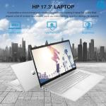 HP 17 Touchscreen Laptop Computer, 17.3" HD+ Touch Screen Business PC, Intel Core i7, 32GB RAM 2TB SSD, Windows 11 Pro, Lifetime Office, 10 key Numeric Backlit Keyboard, Fingerprint Reader