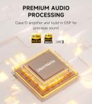 Edifier M60 Multimedia Speaker Bluetooth 5.3, 66W RMS, Hi-Res Audio & Hi-Res Wireless Audio, LDAC,3" Mid Bass & 1" Tweeter, USB-C & Aux Inputs, Compact Desktop Speaker – Black