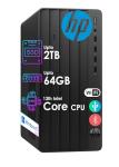 HP Desktop Tower Pro | 13th Intel Core Ultra-Fast CPU (Quad Cores, w/Turbo-Boost 4.5GHz) | 64GB RAM, 2TB Storage | Wi-Fi, Bluetooth | HDMI, USB, VGA, DVD-W, RJ-45| Keyboard & Mouse | Wins 11 Pro
