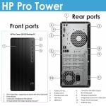 HP Desktop Tower Pro | 13th Intel Core Ultra-Fast CPU (Quad Cores, w/Turbo-Boost 4.5GHz) | 64GB RAM, 2TB Storage | Wi-Fi, Bluetooth | HDMI, USB, VGA, DVD-W, RJ-45| Keyboard & Mouse | Wins 11 Pro