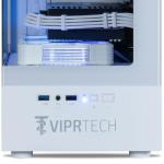 ViprTech Reaper 2.0 Liquid-Cooled PC - AMD Ryzen 7 8700F (5.0Ghz Turbo), RTX 5060 Ti 16GB, 16GB DDR5, 1TB NVMe SSD, Gold PSU, VR-Ready, WiFi BT, Win 11, Gaming Desktop Computer, White