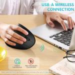 Lekvey Rechargeable Vertical Ergonomic Wireless Mouse