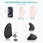 Lekvey Rechargeable Vertical Ergonomic Wireless Mouse