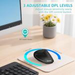 Lekvey Rechargeable Vertical Ergonomic Wireless Mouse