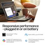 HP OmniBook 5 16 inch Next Gen AI PC, 2K Touchscreen, Snapdragon X Plus X1P-42-100, 16 GB RAM, 512 GB SSD, Qualcomm Adreno GPU, Windows 11 Home, Copilot+ PC, Glacier Silver, 16-fb0000nr