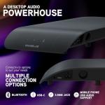 BlueAnt Soundblade Under Monitor Soundbar, Powerful 120 watt, 2.1 Channel USB-C, Bluetooth 5.3 Desktop Speaker for PC, Mac for Streaming Content, Music and Gaming. (Charcoal)