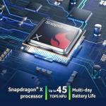 Acer Aspire 16 AI Copilot+ PC | 16" WUXGA 120Hz Multi-Touch Display | Snapdragon X | NPU: 45 Tops - GPU: Up to 1.7 TFLOPs | 16GB LPDDR5X | 512GB PCIe Gen 4 SSD | Wi-Fi 7 | A16-11MT-X669