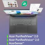 Acer Aspire 16 AI Copilot+ PC | 16" WUXGA 120Hz Multi-Touch Display | Snapdragon X | NPU: 45 Tops - GPU: Up to 1.7 TFLOPs | 16GB LPDDR5X | 512GB PCIe Gen 4 SSD | Wi-Fi 7 | A16-11MT-X669