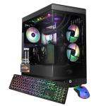 iBUYPOWER Y40 PRO Black Gaming PC Desktop Computer AMD Ryzen 9 7900X CPU, NVIDIA GeForce RTX 5070Ti 16GB GPU, 32GB DDR5 RGB 5200MHz RAM, 2TB NVMe SSD, Windows 11 Home, Keyboard, Mouse - Y40BA9N57T01