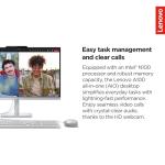 Lenovo IdeaCentre Everyday Tasks 24" Full HD All-in-One Desktop Computer • Lifetime Office 365 for The Web • Intel 4-Cores • 512GB External and 256GB SSD • 8GB RAM • Wired Keyboard and Mouse • Win11