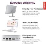 Lenovo IdeaCentre Everyday Tasks 24" Full HD All-in-One Desktop Computer • Lifetime Office 365 for The Web • Intel 4-Cores • 512GB External and 256GB SSD • 8GB RAM • Wired Keyboard and Mouse • Win11