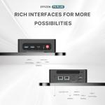 BOSGAME P3 Mini Gaming PC AMD Ryzen 7 7840HS | 32GB DDR5 RAM | 1TB PCIe 4.0 NVMe SSD | Dual Gigabit Ethernet | Triple Display (HDMI/DP/USB-C) | AX210 Wi-Fi 6E | BT 5.2 | Compact Desktop Computer