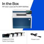 HP Color Laserjet Pro MFP 4301fdw Wireless All-in-One Color Laser Printer, Scanner, Copier, Fax, Best-for-Office