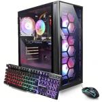 STGAubron Gaming PC Desktop Computer, Intel Core i7 up to 3.9GHz, GeForce GTX 1660 Super 6G, 32GB RAM, 1TB SSD, 600M WiFi, BT 5.0, RGB Fan x4, Windows 11 Home