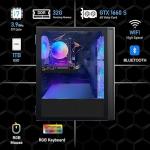 STGAubron Gaming PC Desktop Computer, Intel Core i7 up to 3.9GHz, GeForce GTX 1660 Super 6G, 32GB RAM, 1TB SSD, 600M WiFi, BT 5.0, RGB Fan x4, Windows 11 Home