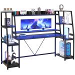 SEDETA 78.8'' LED Gaming Desk with Storage
