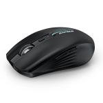 RAPIQUE Bluetooth Wireless Mouse - (BT1/BT2+USB) Tri-Mode High Performance, Rechargeable, Quiet Click, Multi-Device Compatibility for Laptop, Computer, MacBook, Tablet, PC (Black)