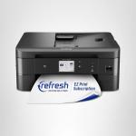 Brother MFC-J1170DW Wireless Color Inkjet All-in-One Printer with Mobile Device Printing, NFC, Cloud Printing & Scanning, Refresh Subscription and Amazon Dash Replenishment Ready
