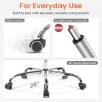 NEO CHAIR Office Chair Computer Desk Chair Gaming - Ergonomic High Back Cushion Lumbar Support with Wheels Comfortable Black Leather Racing Seat Adjustable Swivel Rolling Home Executive