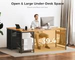 AODK 53" L-Shaped Gaming Desk with USB Outlets