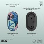 Logitech M340 Silent Wireless Mouse - Floral Design