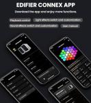 Edifier QR65 Desktop Active Monitor with 2.75" Long-Throw Aluminum Diaphragm mid-Low Drivers, Hi-Res Audio, Brilliant Light Effects, 70W Output Power Bluetooth Speakers with Stands - Black