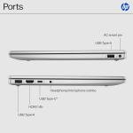 HP 14 inch Laptop, HD Touchscreen Display, AMD Ryzen 5 7520U, 8 GB RAM, 512 GB SSD, AMD Radeon Graphics, Windows 11 Home, Natural Silver, 14-em0499nr