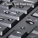 Kensington Pro Fit Ergonomic Wired Keyboard- Black (K75400US)