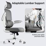 Ergonomic White Office Chair for Comfort & Support