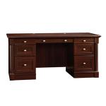 Sauder Palladia Executive Desk, L: 65.12" x W: 29.53" x H: 29.61", Select Cherry