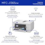 Brother INKvestment 1365 Wireless Color Inkjet All-in-One Printer with Automatic Duplex Printing and 1.8” Color Display | Includes Refresh Subscription Trial(1) (MFC-J1365DW)