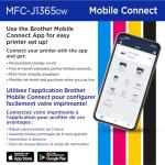 Brother INKvestment 1365 Wireless Color Inkjet All-in-One Printer with Automatic Duplex Printing and 1.8” Color Display | Includes Refresh Subscription Trial(1) (MFC-J1365DW)