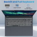 jumper 17.6 Inch Laptop, 1 Year Office 365, Laptop Computer with 16GB RAM, 512GB SSD+128GB Storage, Windows 11 Laptop, Celeron N95 Processor, 100% sRGB FHD Display, WiFi6, BT5.2, Backlit Keyboard