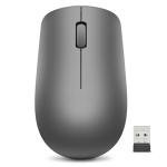 Lenovo 530 Full Size Wireless Computer Mouse for PC, Laptop, Computer with Windows - 2.4 GHz Nano USB Receiver - Ambidextrous Design - 12 Months Battery Life - Graphite Grey