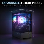 NOVATECH Prism - Prebuilt Gaming PC Desktop Computer - Geforce RTX 3050 - Xeon i7 3.5GHz - 16GB RAM - 512GB SSD WiFi/BT, Win 11 - Gaming Computer Tower - Pre Built PC Gaming - 1 Year Warranty