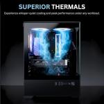 NOVATECH Prism - Prebuilt Gaming PC Desktop Computer - Geforce RTX 3050 - Xeon i7 3.5GHz - 16GB RAM - 512GB SSD WiFi/BT, Win 11 - Gaming Computer Tower - Pre Built PC Gaming - 1 Year Warranty