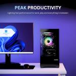 NOVATECH Prism - Prebuilt Gaming PC Desktop Computer - Geforce RTX 3050 - Xeon i7 3.5GHz - 16GB RAM - 512GB SSD WiFi/BT, Win 11 - Gaming Computer Tower - Pre Built PC Gaming - 1 Year Warranty