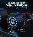 Edifier G1000 II Desktop Computer Speakers for Gaming, 2.5" Full-Range Driver & Enhanced Bass, Bluetooth 5.4 USB-C AUX, 9 Dynamic RGB Lighting Modes for PC - Black