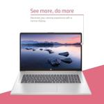 HP Essential Daily Traditional Laptop, 17.3" FHD Display, Intel Core i7-1355U, 16GB RAM, 512GB SSD, Fingerprint Reader, Backlit Keyboard, Numeric Keypad, Webcam, HDMI, Wi-Fi 6, Windows 11 Home, Rose